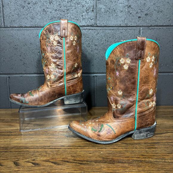 Smoky Mountain Cowgirl Western Boots Brown Embroidered Leather Women’s 6 - Picture 2 of 9